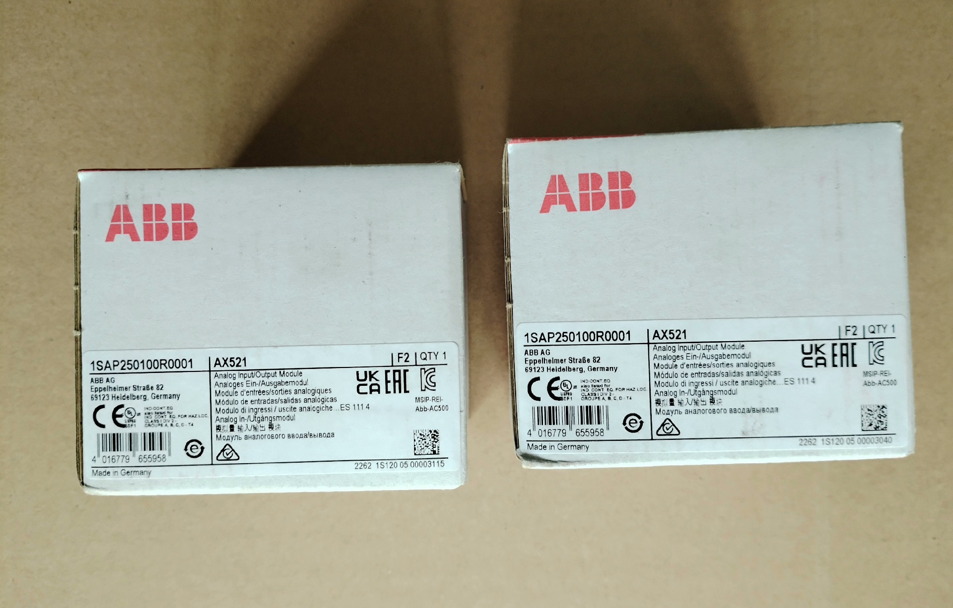 ABB模块，型号AX521，全新原装未开封。