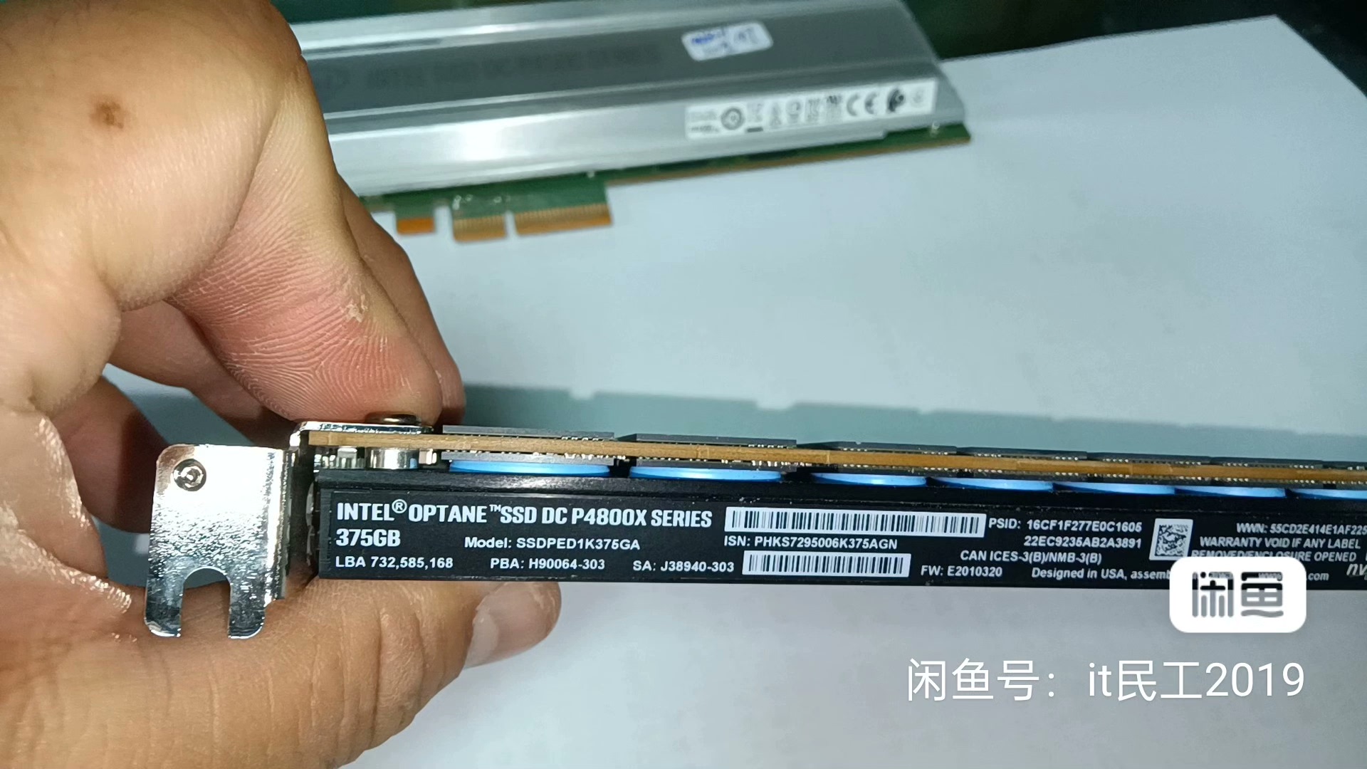 现货15张 MAC 英特尔傲腾 P4800X 375G 拆机