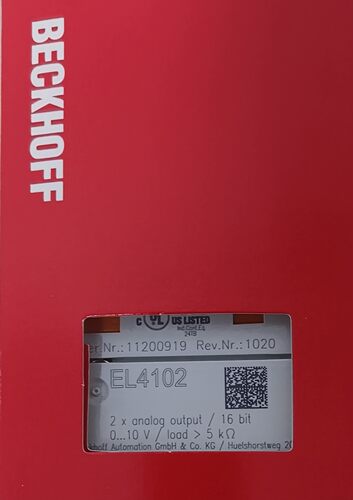 倍福BECKH0FF，EL4102，值拍。