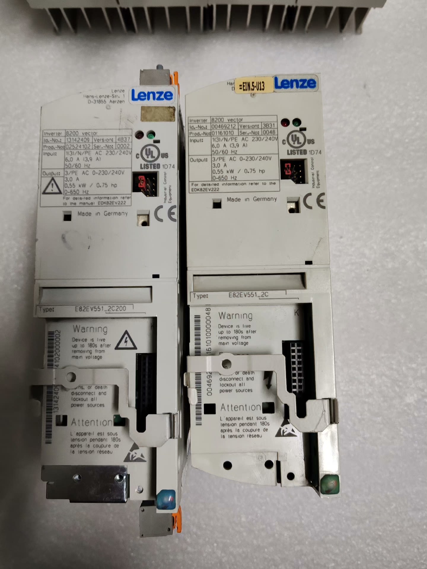 伦茨变频器E82EV551-2C原装拆机 实物图 包好可测试