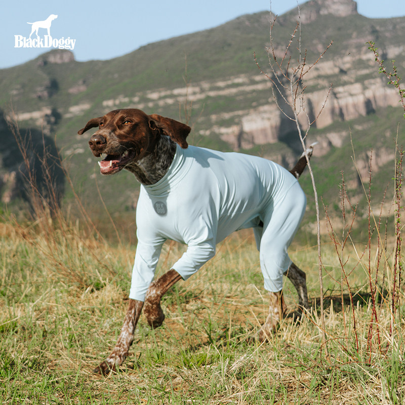 BlackDoggy户外夏季四脚防虫衣凉感防护衣狗狗薄款宠物衣服弹力26