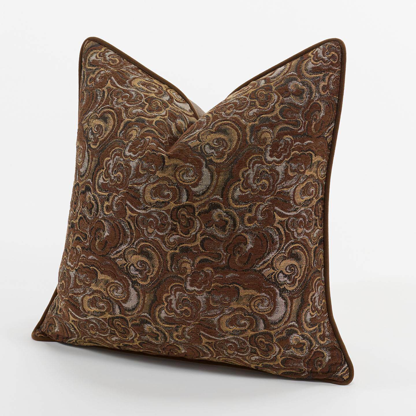 新中式祥云提花沙发抱枕轻奢简约靠垫卧室客厅床头大靠背抱枕套