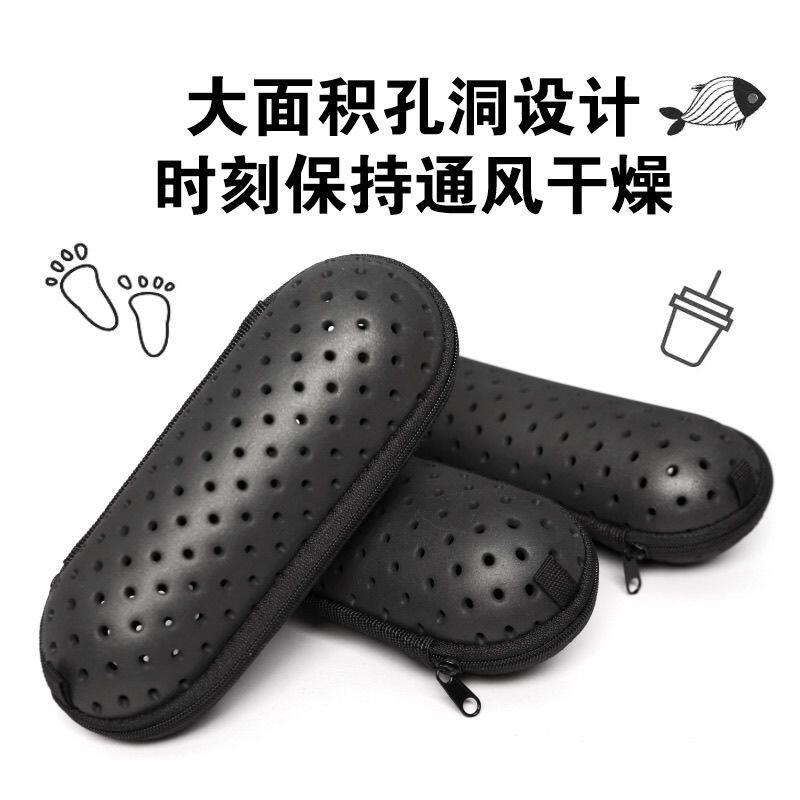 彩色镂空防水透气眼镜盒可儿童泳镜便携收纳游泳装备收纳包