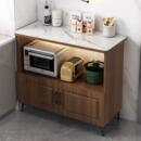 岩板餐边柜小户型简约现代厨房靠墙一体储物柜置物柜窄边型茶水柜