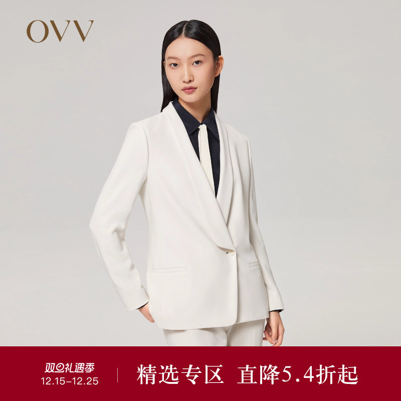 【日本进口三醋酸】OVVOutlet秋冬女装时尚休闲通勤套装西服