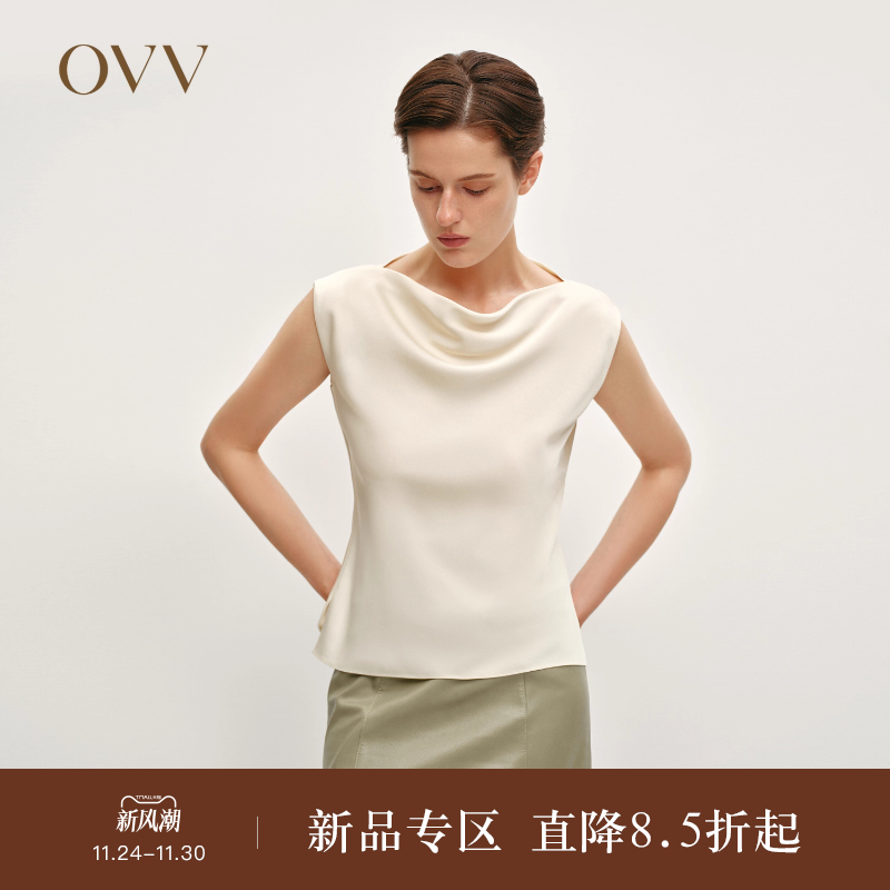 45度斜裁 优雅荡领 微落肩设计