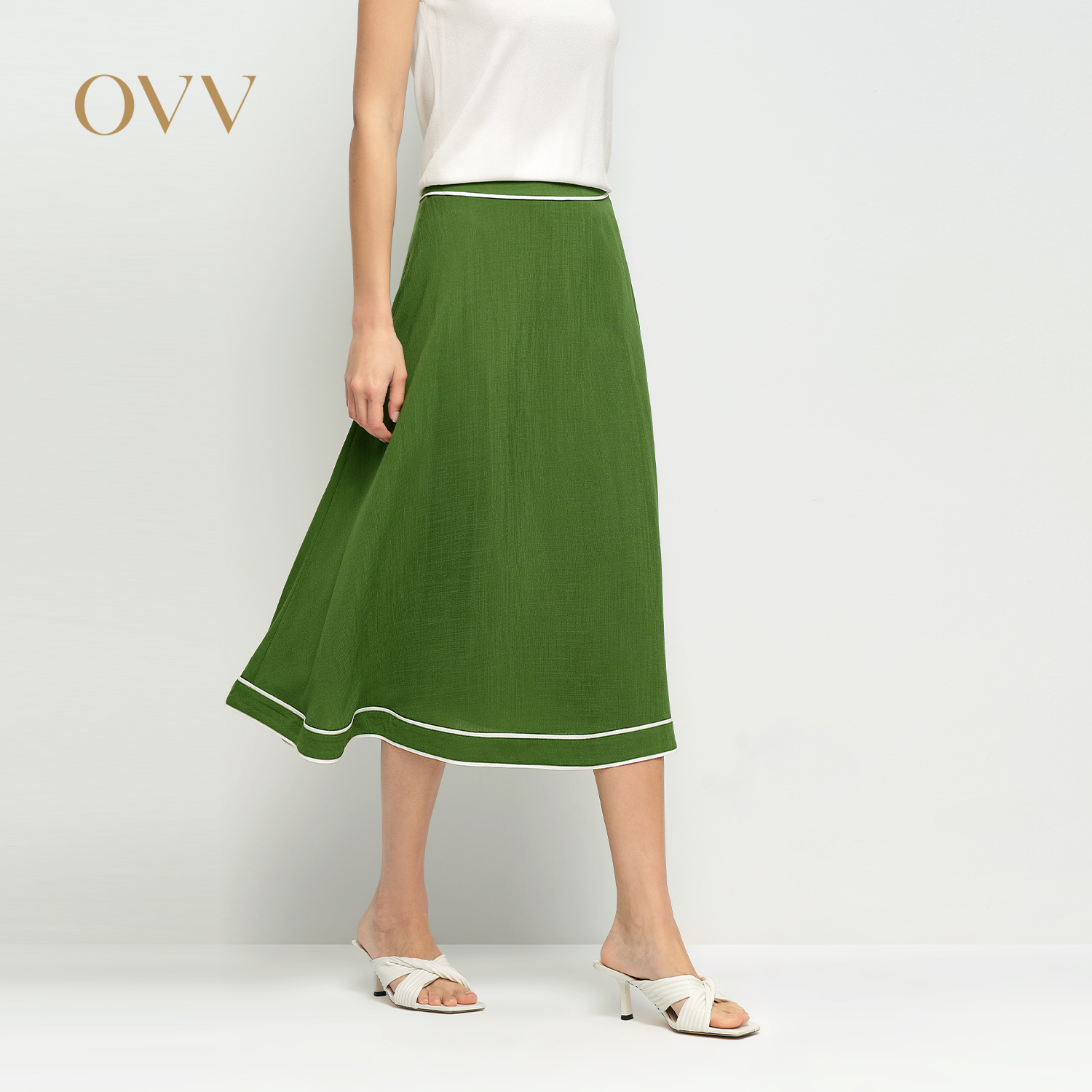 醋酸仿麻 法式浪漫 大裙摆设计