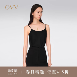 22MM弹力双乔双细带基础吊带衫 OVV春夏热卖 女装