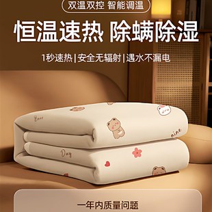 一人电热毯单人双人双控学生宿舍2025新款 暖身家用电褥子除湿烘被