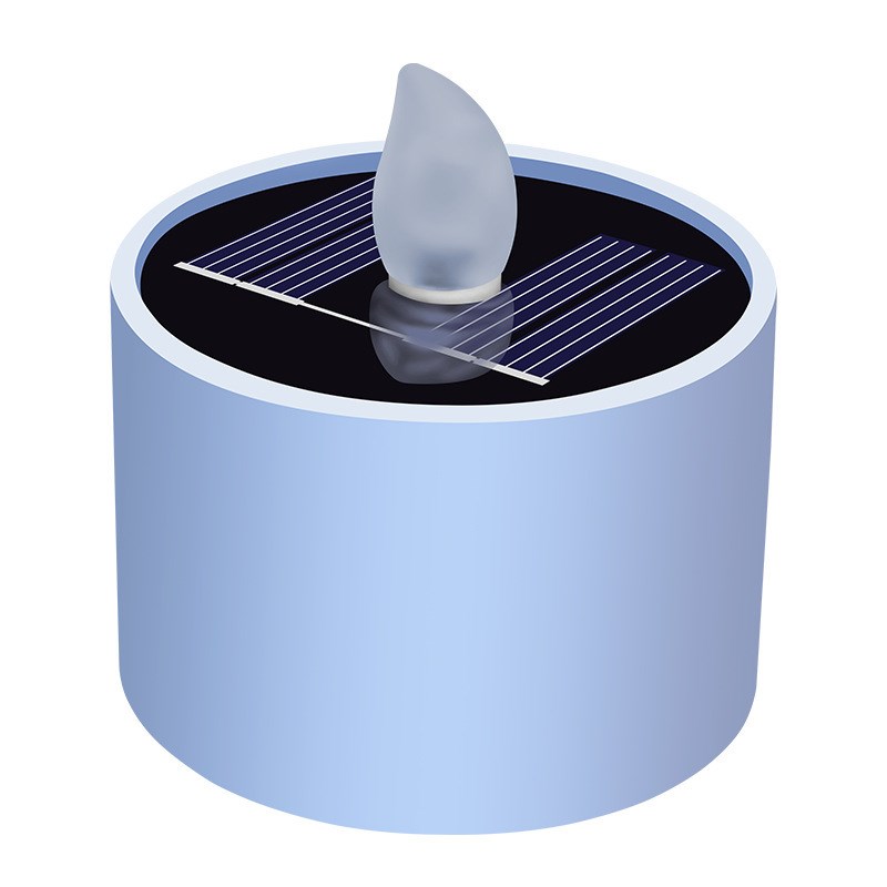 太阳能电子蜡烛灯光感p控制庭院花园阳台户外防水露营迷你小夜灯