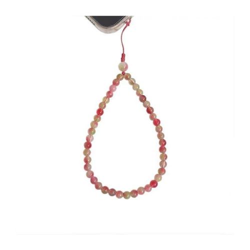 西瓜碧玺玉髓手机炼挂绳招财转运手腕绳手机壳挂饰串珠水晶挂炼女