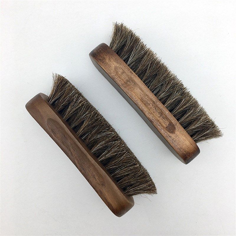 马毛刷擦皮鞋刷子鞋油刷软毛内饰清洁老式抛光护理打油家用不伤鞋