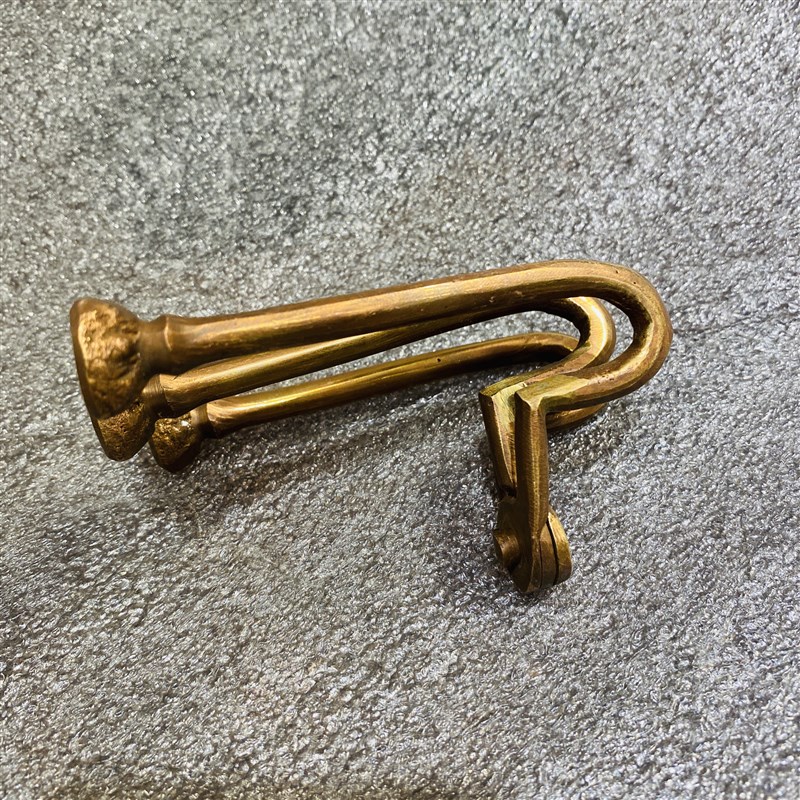 尼泊尔纯铜三角架可折叠托巴座三脚架供碗架