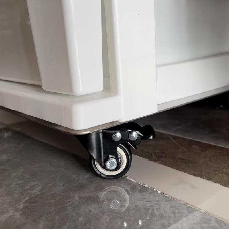 花叶 20g1不锈钢万向移动托盘底托架带轮烤箱柜架鱼缸底座平板