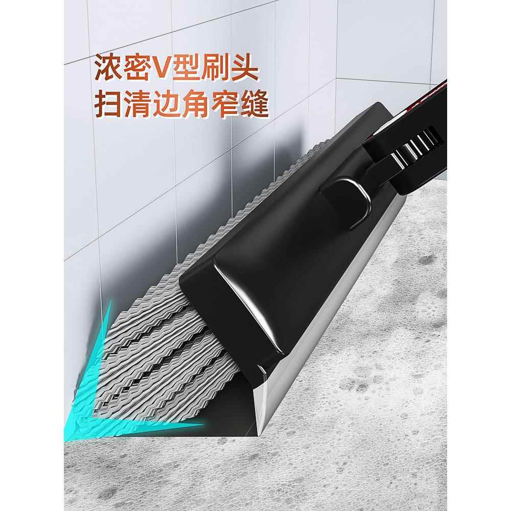 卫生间长柄d厕所地刷刮水扫水两用硬毛无死角地板缝隙浴室清洁刷