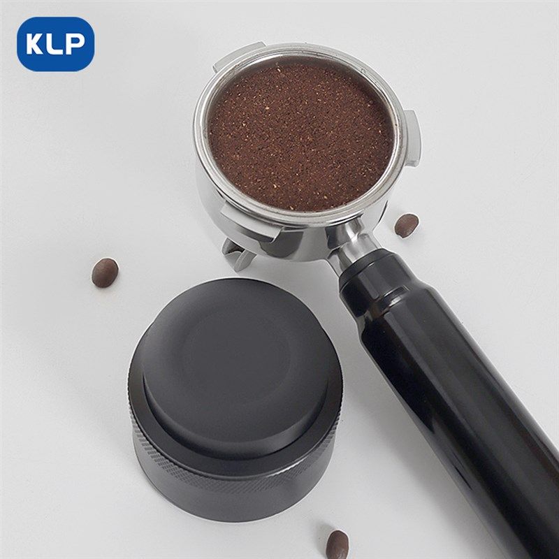 KLP配套器具意式压粉布粉器酒店螺纹三浆家用咖啡机转角商用黑色