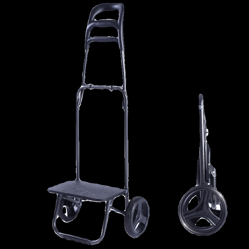 原装买菜小拉车车架碳素钢加厚加粗轻便折叠17厘T米大轮款静音省