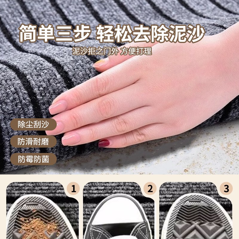 厨房地垫防滑防油耐脏q防水厨房垫可裁剪整铺门口地毯可擦免洗垫
