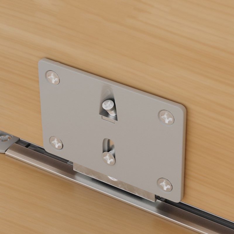 阻尼缓冲器推拉门轨道配件柜门衣柜厨柜滑轮铝合金单轨移门储物柜