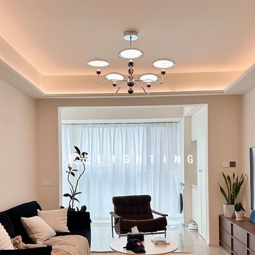 法式中古星轨飞碟客厅吊灯现代简约艺术飞盘灯复古餐厅卧室灯具