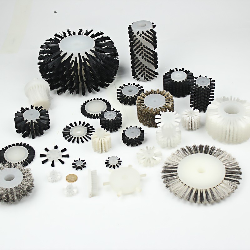工业毛刷c轮滚筒刷尼龙钢丝刷清洗圆形毛刷 打磨抛光圆盘刷圆刷子