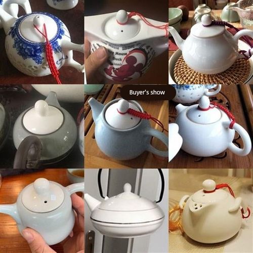 陶瓷 茶壶盖 盖子 壶盖 冷热水壶盖 茶壶配件 样式百搭 规格多