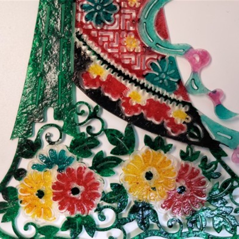 精工皮影戏人物人偶道具 可随意搭配 带操作杆可操作表演X 手工DI