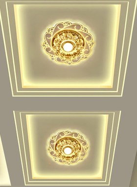 现代简约ledi射灯过道灯走廊灯水晶玄关灯个性入户走道阳台灯创意