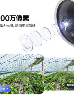 萤石C8b灯座4G网络300万全景无线摄像头家用手机远程监控流量免费