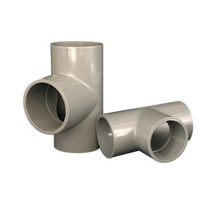 UPVC国标给水三通 PVC大口径等径三通 正三通280 315 355 400