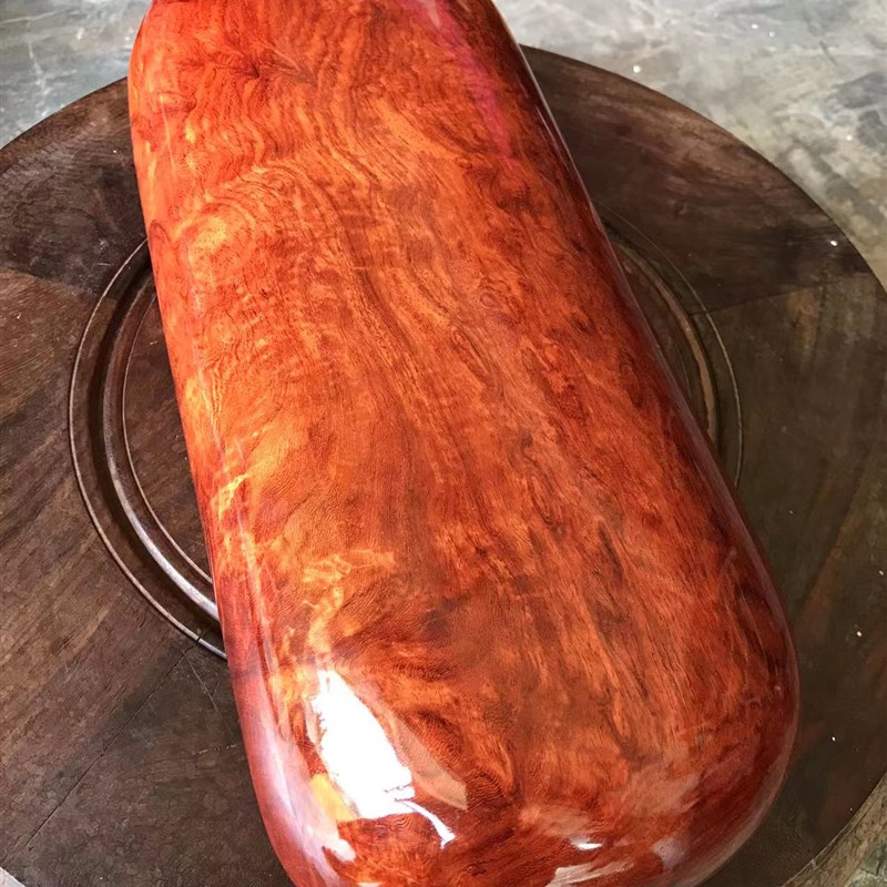 缅甸花梨木枕头实木凉枕红木保健修复枕颈椎专用枕头护颈硬木脉枕