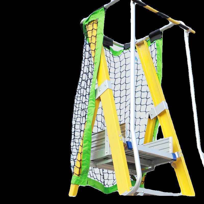 平台梯安全网工程梯扶手围栏网玻璃钢绝缘梯O人字梯网袋梯子防掉