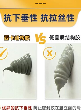 PU线条专用瑞士西卡结构胶221聚氨酯钣金胶金属门窗密封胶黏合剂