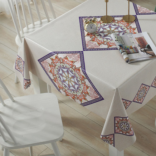 正方形桌布家用防水防烫防油免洗台布网红pvc塑料方桌小桌餐桌布