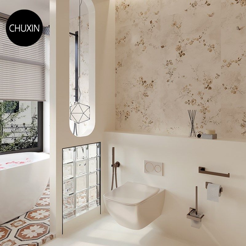 法式复古卫生间瓷砖花砖厨房厕所阳台墙砖微水泥浴室厕所防滑地砖,家装主材,仿古砖（包括文化石）,淘宝优惠券,粉丝福利购,淘宝优惠卷