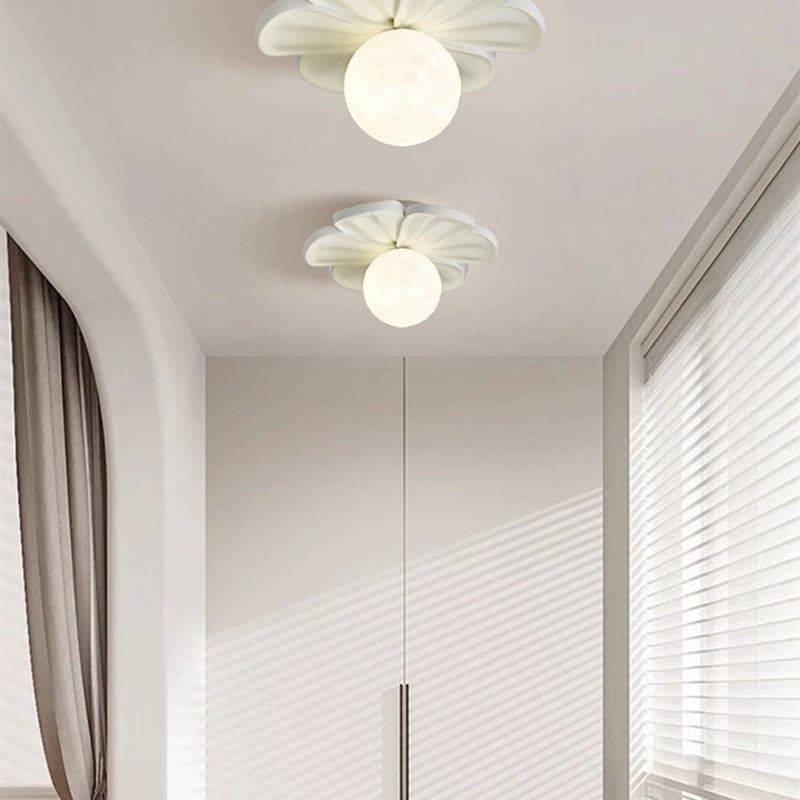 奶油风格走廊过道吸顶灯现代简约创意F花入口入口大厅阳台衣帽间