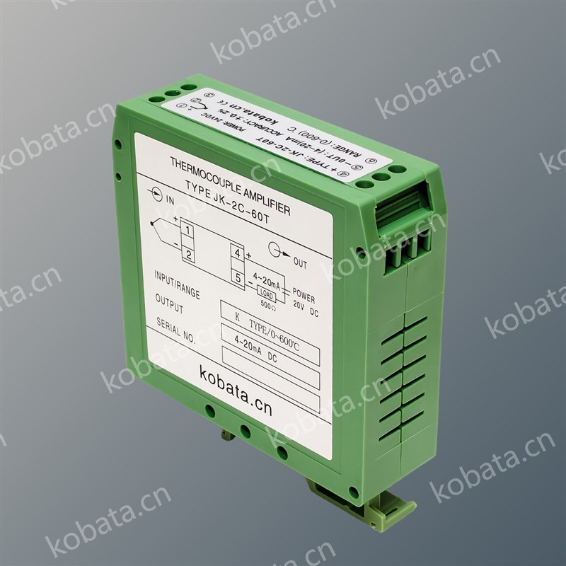 温度传感器热电偶放大器JK-2C-60T 温度E发射器0-600 HT201-KA1