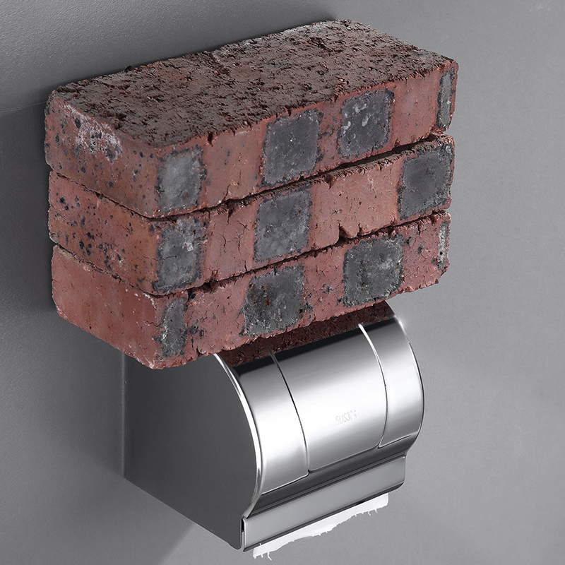 浴室不锈钢30j4纸巾架厕纸架酒店卫生间防水卷纸盒免打孔纸巾盒