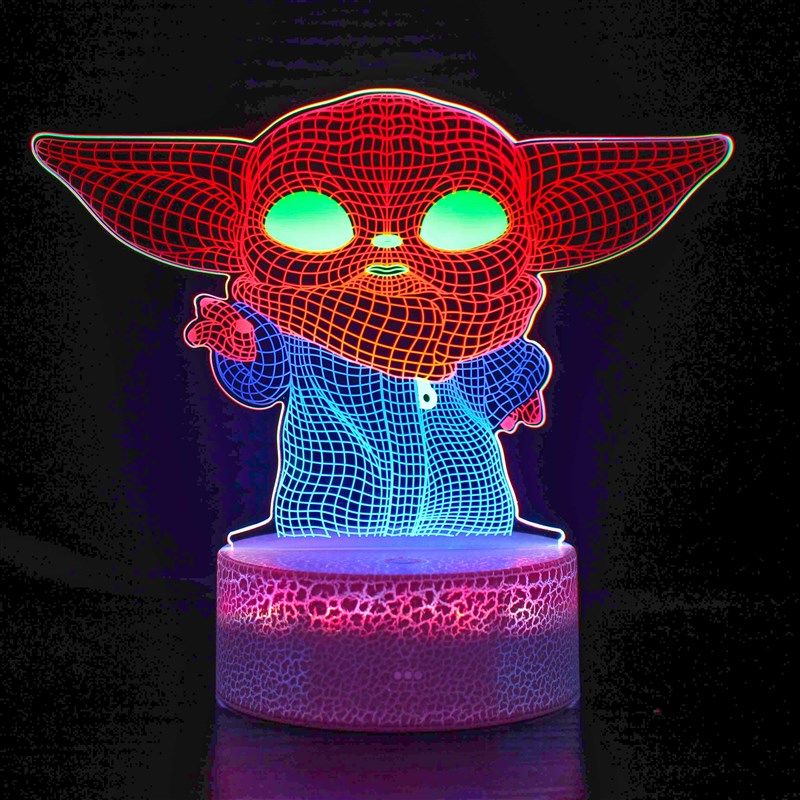 死星星球大c战小夜灯黑武士千年隼多彩变光男生宿舍摆件生日礼物