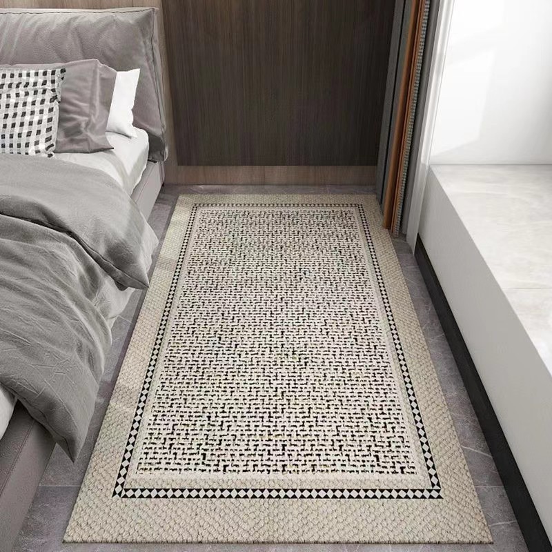 简约现代卧室长条床边毯家用门口脚垫客厅入户地毯地垫防滑飘窗垫