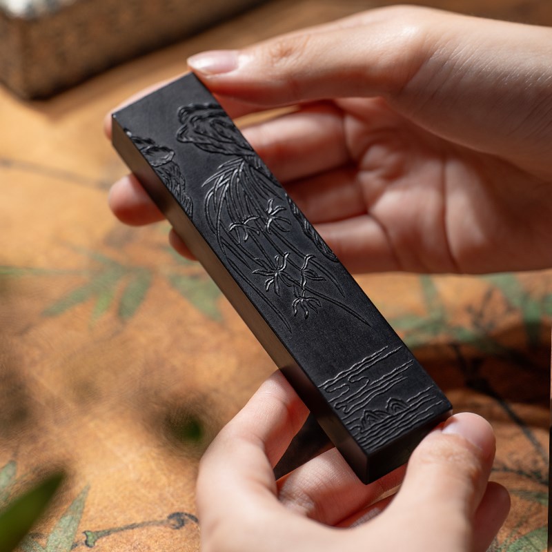 纯铜油烟墨条 徽墨文房四宝笔墨纸砚书法专用E墨条徽墨墨锭可研墨