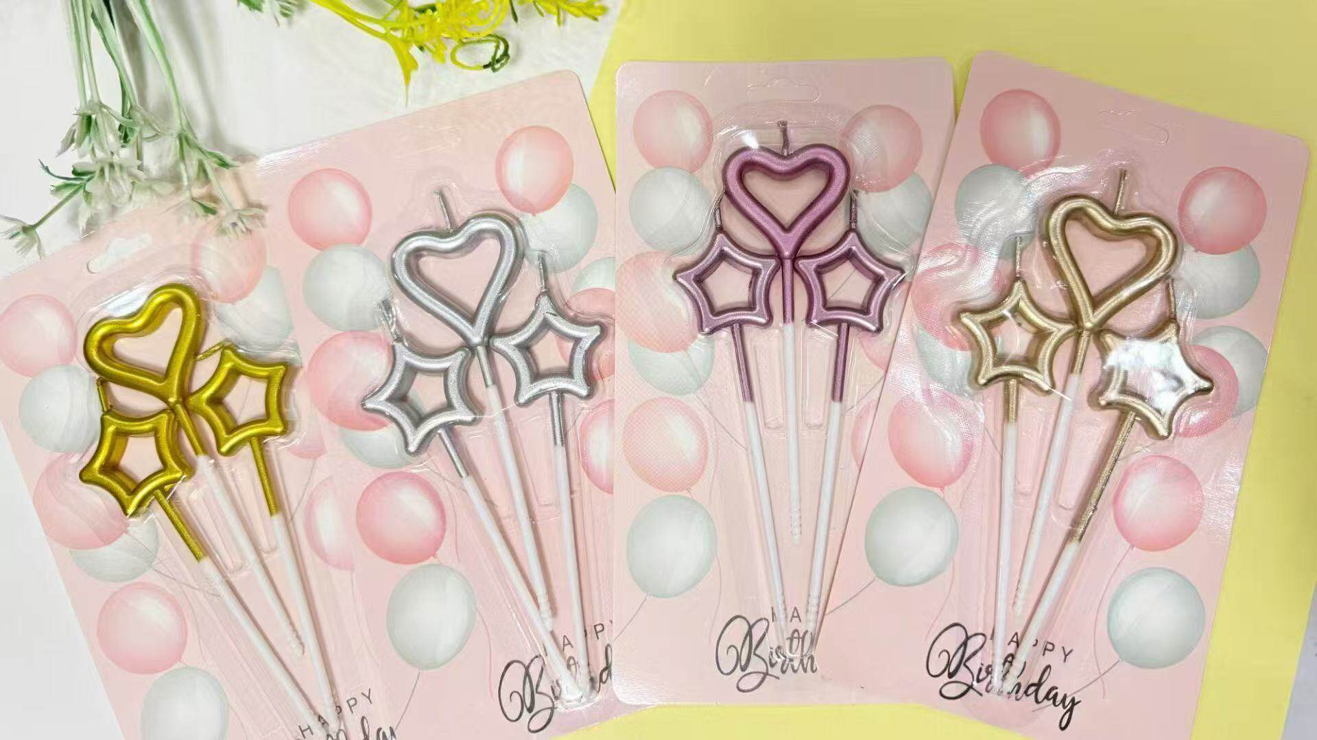 仙女爱心棒烟花火焰蜡烛生日宴烛蜡烛