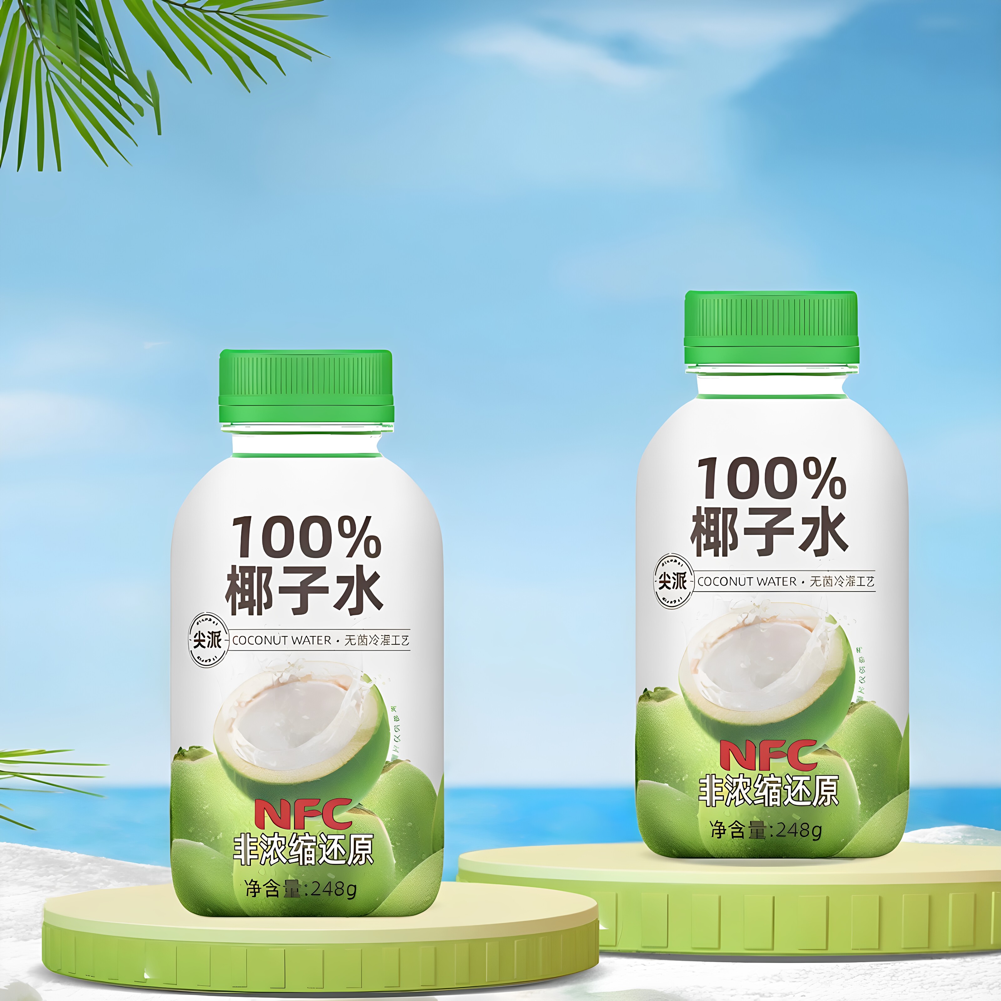 尖派100%椰子水NFC电解质饮料椰青果汁百分百椰水饮品