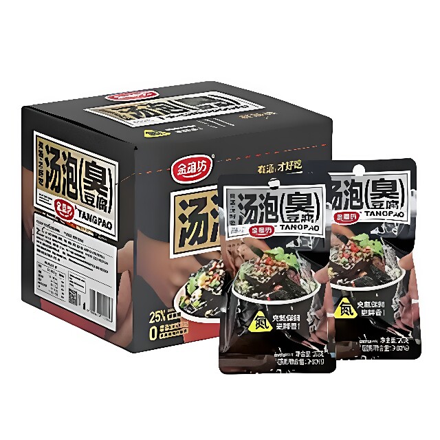 金磨坊汤泡臭豆腐20g湖南特产香辣臭干 干子夜宵解馋凯诺茜
