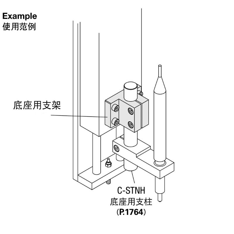 。光轴底座支架侧面安装固定座CLTB CLTAM PCDB PCDN20/25/30/35/