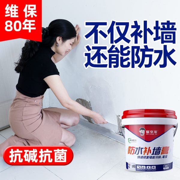 防潮防霉墙体补墙膏强免漆附着力防水腻子乳胶漆修复墙面修补白色