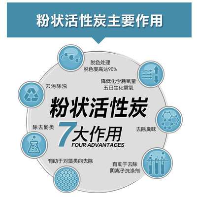 工业废水污水处理200目废水脱色提纯处理煤质粉状活性炭