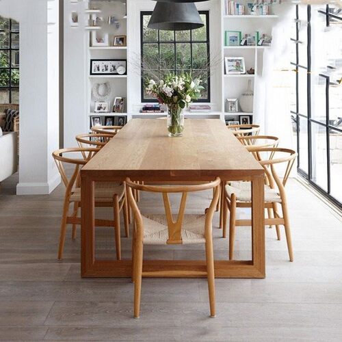 W6loft实木新中式长桌会议餐桌