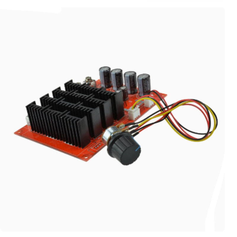 60A 3000W电机调速板 直流12V24V48V 9-50V直流电机调速器带开关