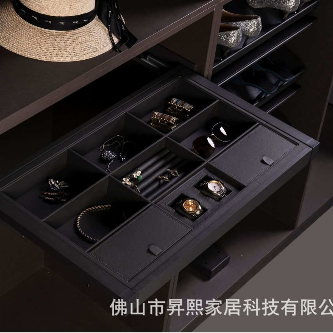 衣柜抽屉式阻尼静音裤抽架